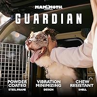Vista 2 de Mammoth Guardian - Perrera para perros de 36 pulgadas, resistente jaula de viaje y exteriores para cachorros, perros pequeños, medianos y grandes