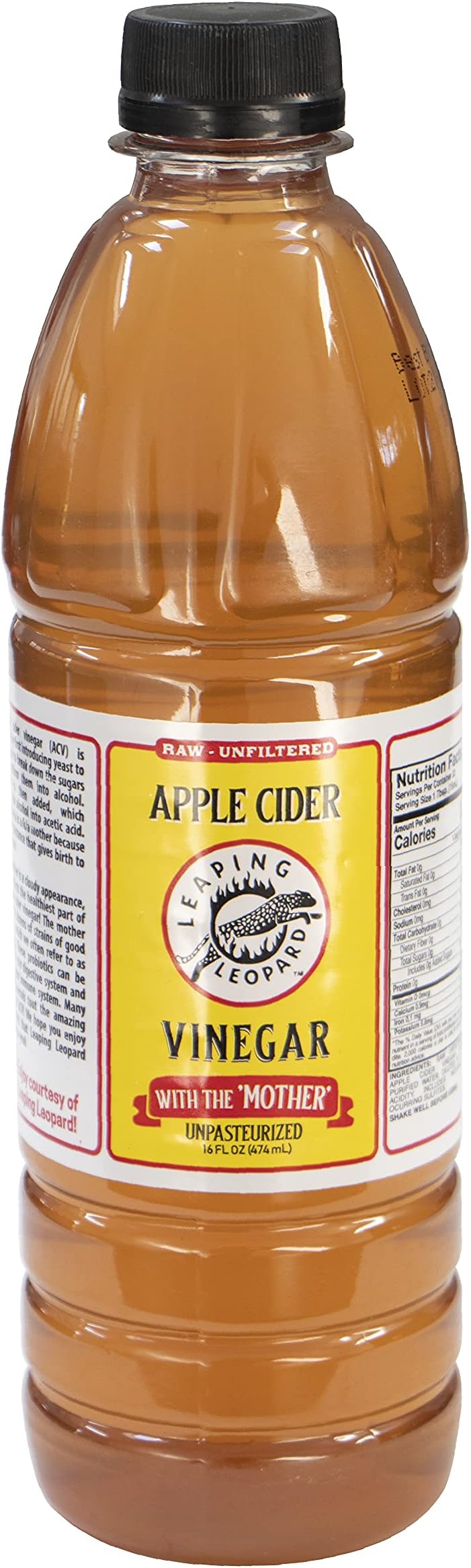 Leaping Leopard Apple Cider Vinegar with the "Mother (Single Unit)