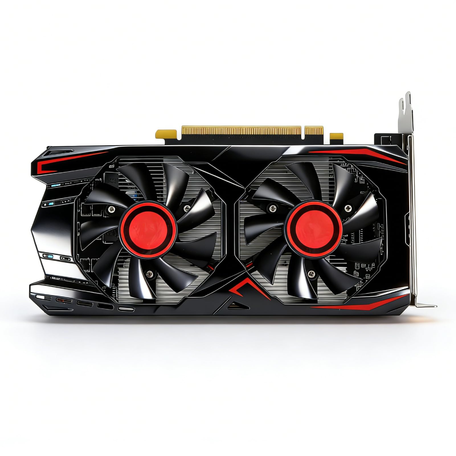 Cartes Graphiques 6 Go, Carte Graphique, 6 Go GDDR5 192 Bits Double Ventilateur PCIE 2.0 16X Slot Prend en Charge DVI VGA HDMI Interface multimédia Carte vidéo de Jeu