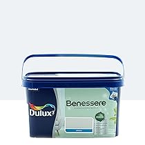 Dulux Benessere Pittura Colorata all’Acqua per Interni Superlavabile Anti Muffa Anti Batteri con Ioni D’Argento, 2.5 Litri, Grigio Nuvola, 2.5L