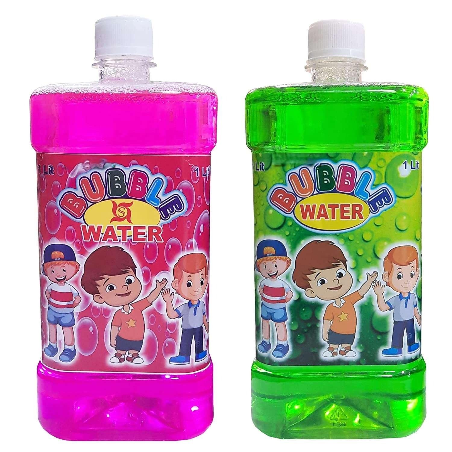 Niku 500 ml Bubble Maker Liquid Solution Bottle for Water Gun Bubble Guns Camera | Colorful Bubbles Solution | Bubble Refill Bottle-image-2