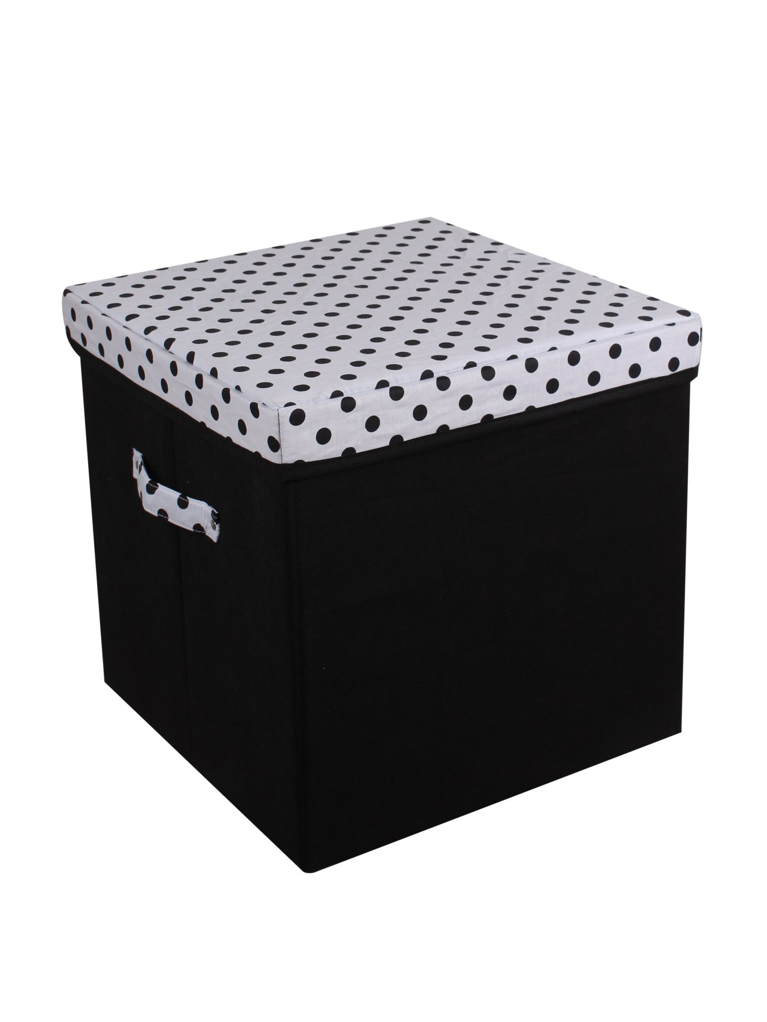 JMDFabric Creation Foldable Storage Box (Black, 20345)