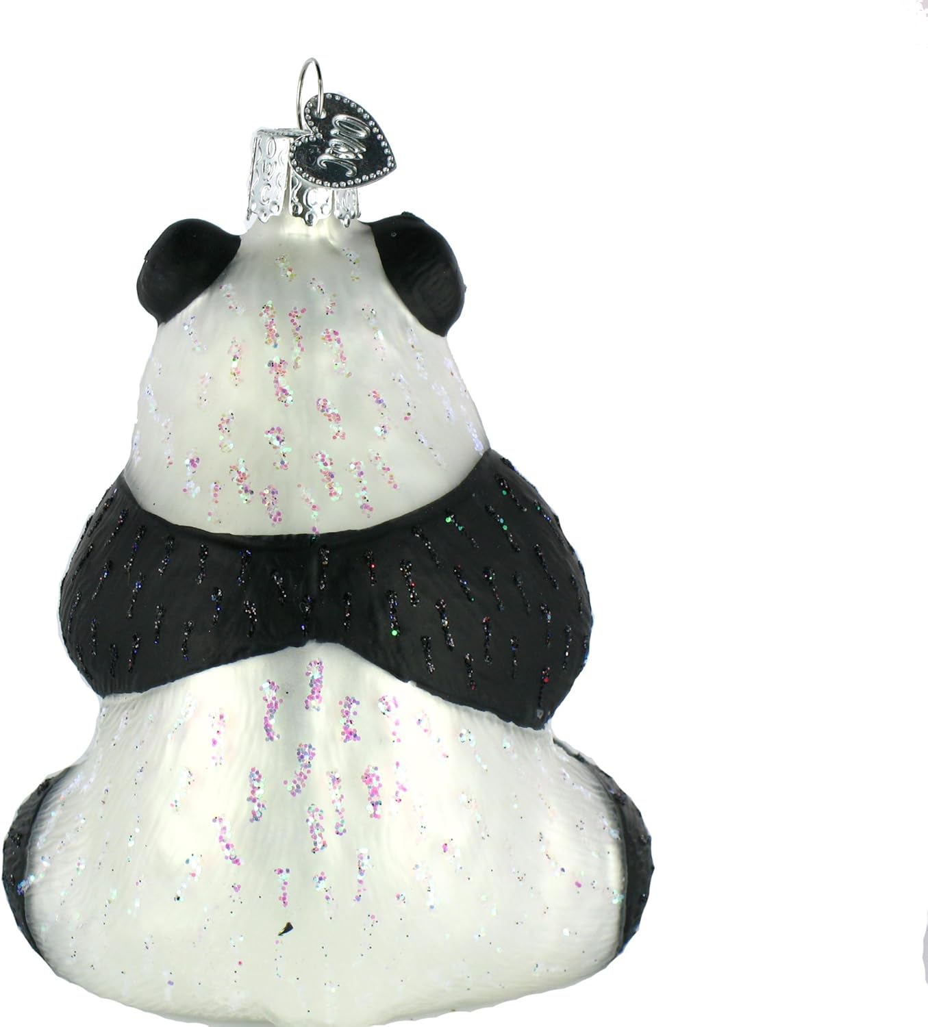 Old World Christmas Panda with Bamboo Glass Blown Ornament for Christmas Tree, Handcrafted Holiday Decoration, Wildlife Animal Collection - Image 7