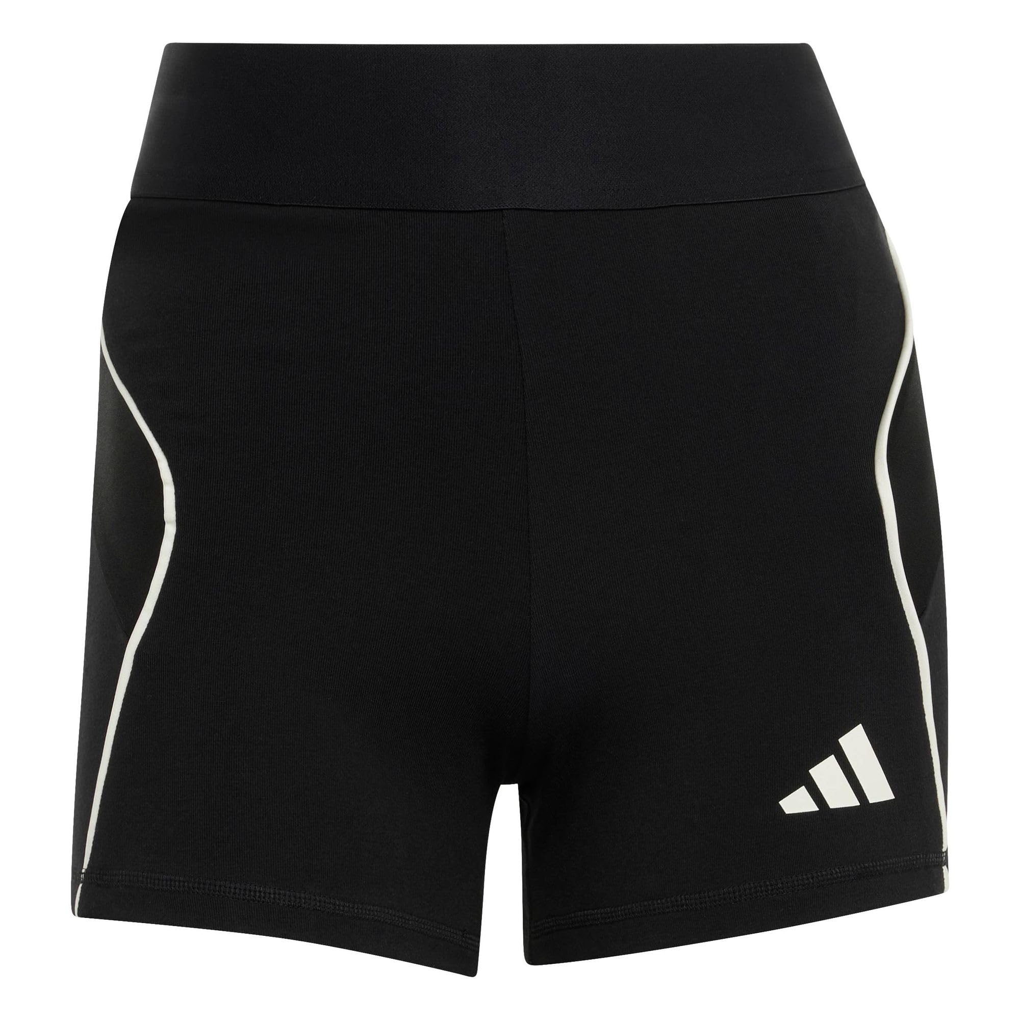 adidas Women's Stadium Biker Shorts, Black/Off White, 4XL