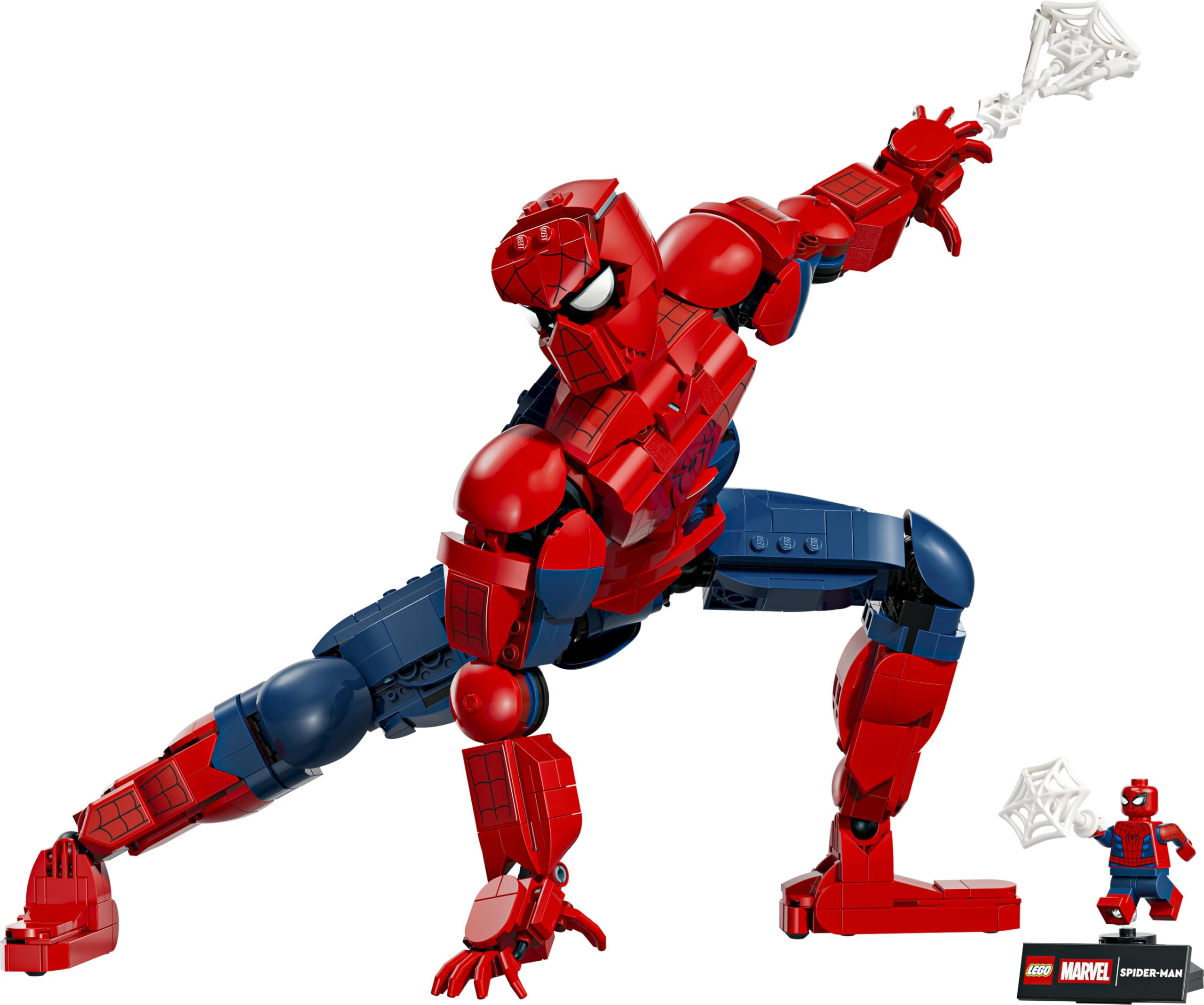 LEGO | Marvel Figura de Héroe: Spider-Man - Juguete de Superhéroe con Figura de Acción y Minifigura Coleccionable - Decoración de la Habitación Juvenil - Regalo para Niños de 12+ Años - 76346