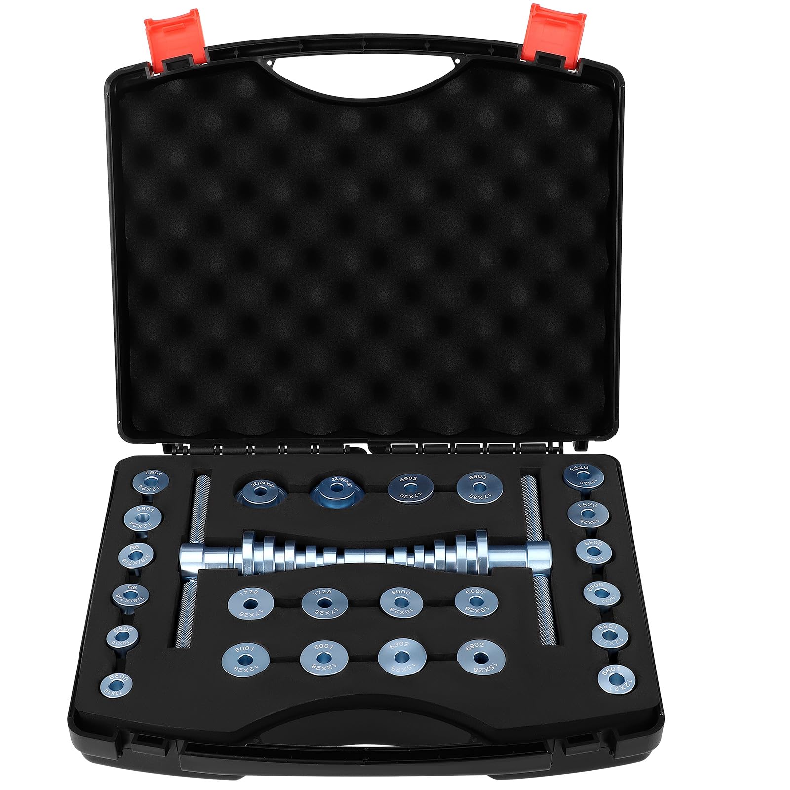 Kit De Presse À Roulement De Vélo,Ensembles D'Outils De Roulement De Vélo,avec Boîte De Rangement,en Alliage D'Aluminium,Extracteur Roulement pour Vélo