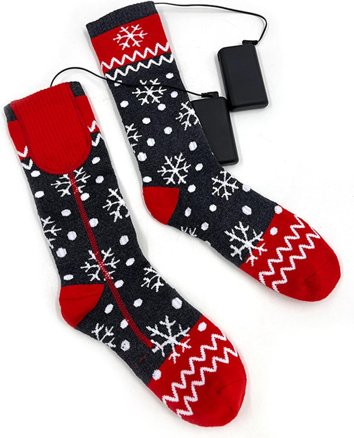 Rechargeable Heated Socks for Men Women, Electric Socks, Rechargeable Battery, Foot Warmer for Outdoor Camping Skiing Fishing Hunting