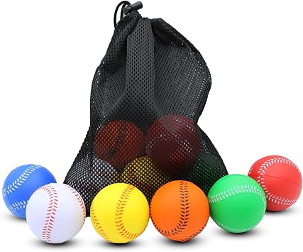 Magicorange Foam Baseballs,12/24 Ball Pack Practice Training Baseballs
