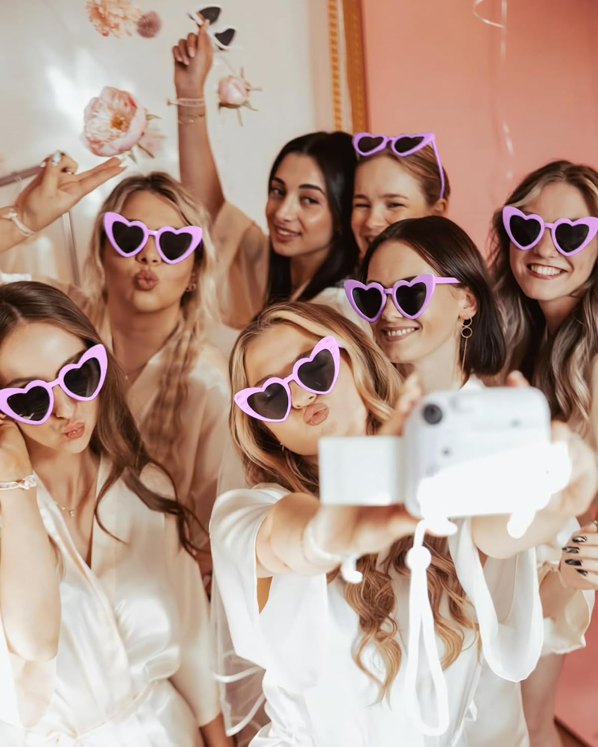 Wholesale 48 Pack Heart Shaped Sunglasses Bulk Wedding Gifts Bachelorette Bridal Party Favors for Guests Reception