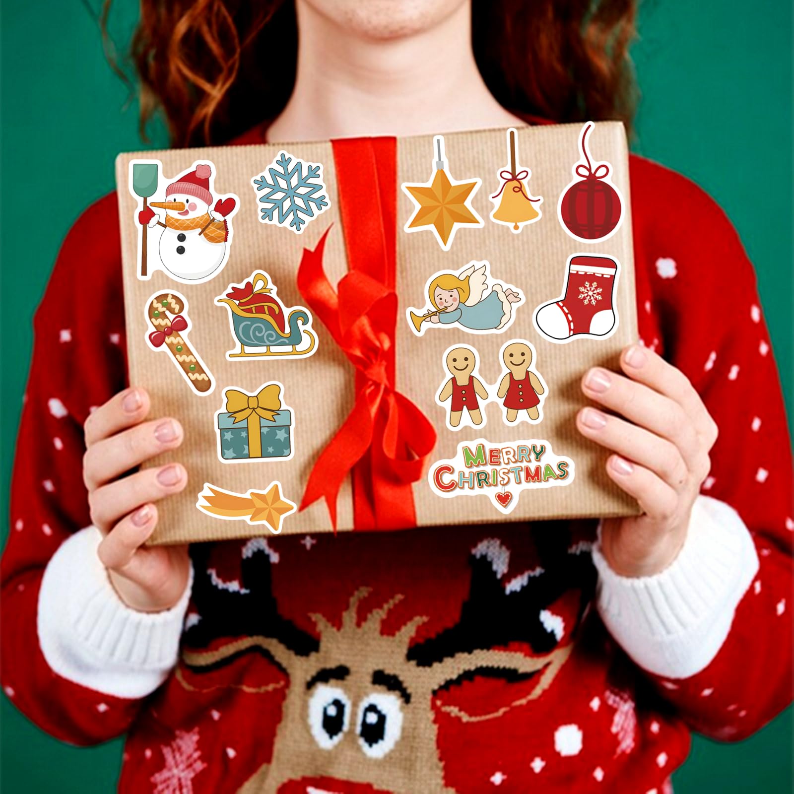 Katy Sue Christmas Verses Peelables Stickers For Christmas Card Making. 48 Peelable