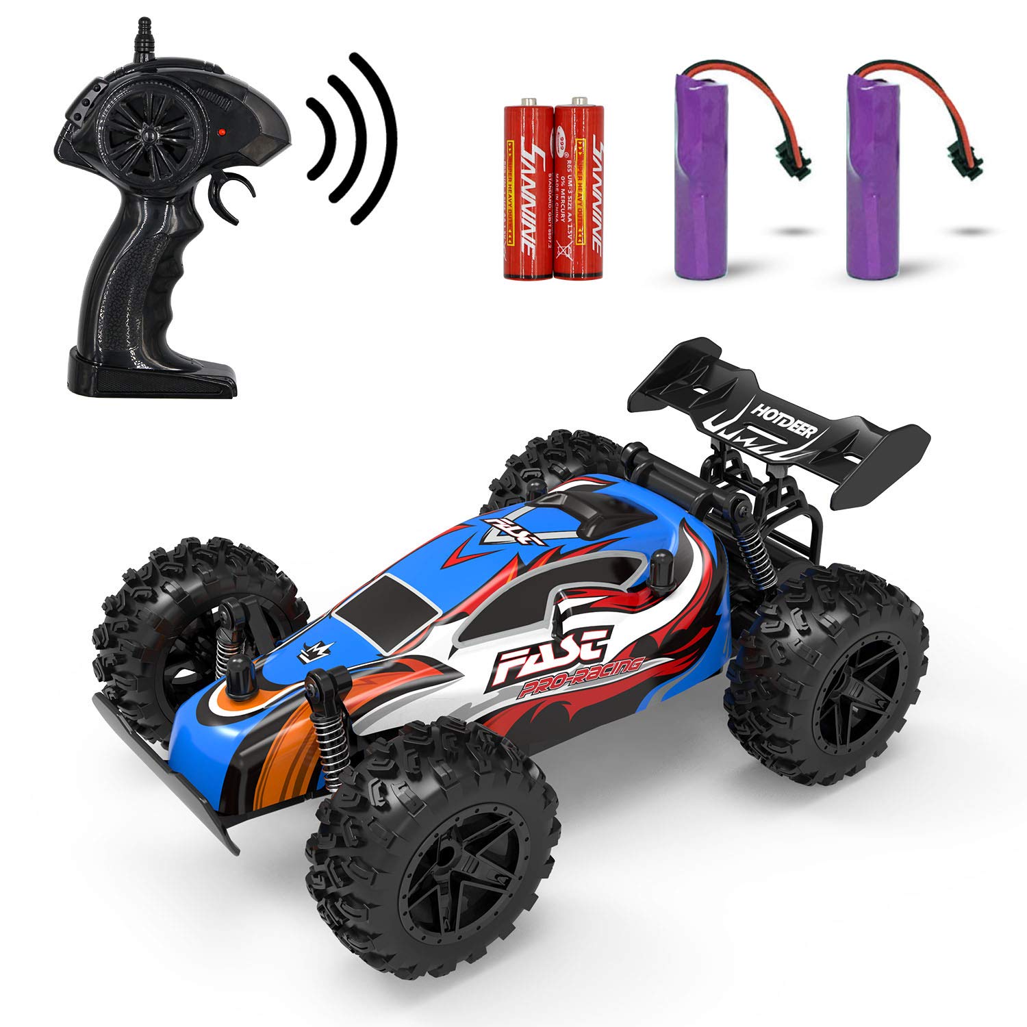 DoDoMagxanaduRC Cars, Remote Control Cars for Boys and Girls, 2.4Ghz Monster RC Truck High Speed Racing Car Toys for Kids Age 4,5,6,7,8 and Up Years Old
