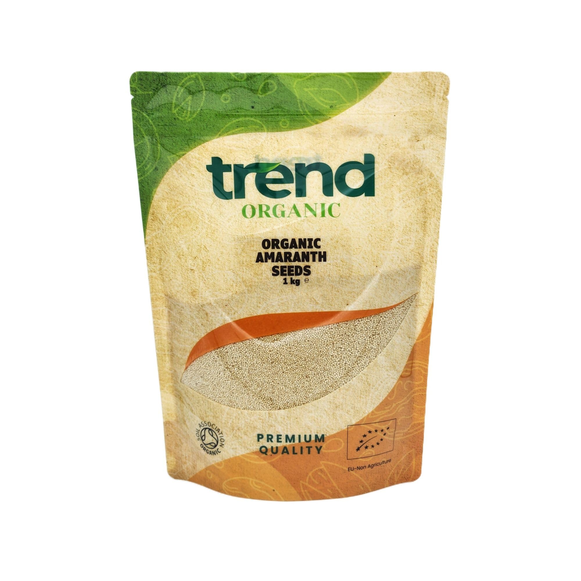 Trend Organic Amaranth Seeds, 1kg - Nature's Nutrient Boost with Mild Nutty Flavour, Rich in Protein & Fibre, Good for Soups, Stews, Porridges, and Salads, Certified Organic, GMO-Free, No Additives