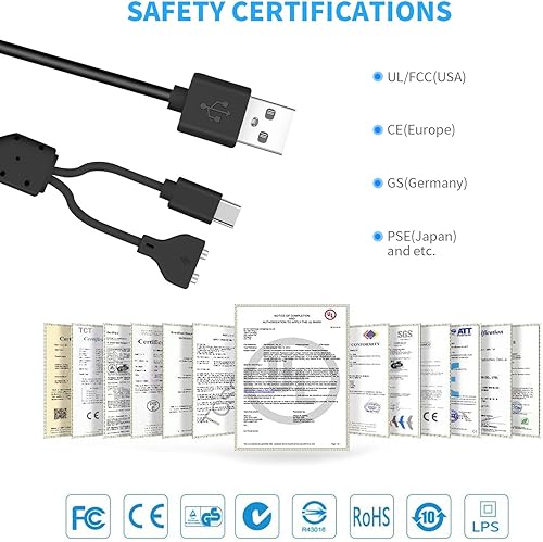 Miniatura 4 de MEROM Reemplazo de collar de entrenamiento para perros Delupet, cable de alimentación compatible con Yawpet Dog Shock, carga magnética 2 en 1 y