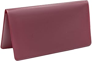 Burgundy Vinyl Checkbook Cover, Immaculate Protection for Your Personal Checks