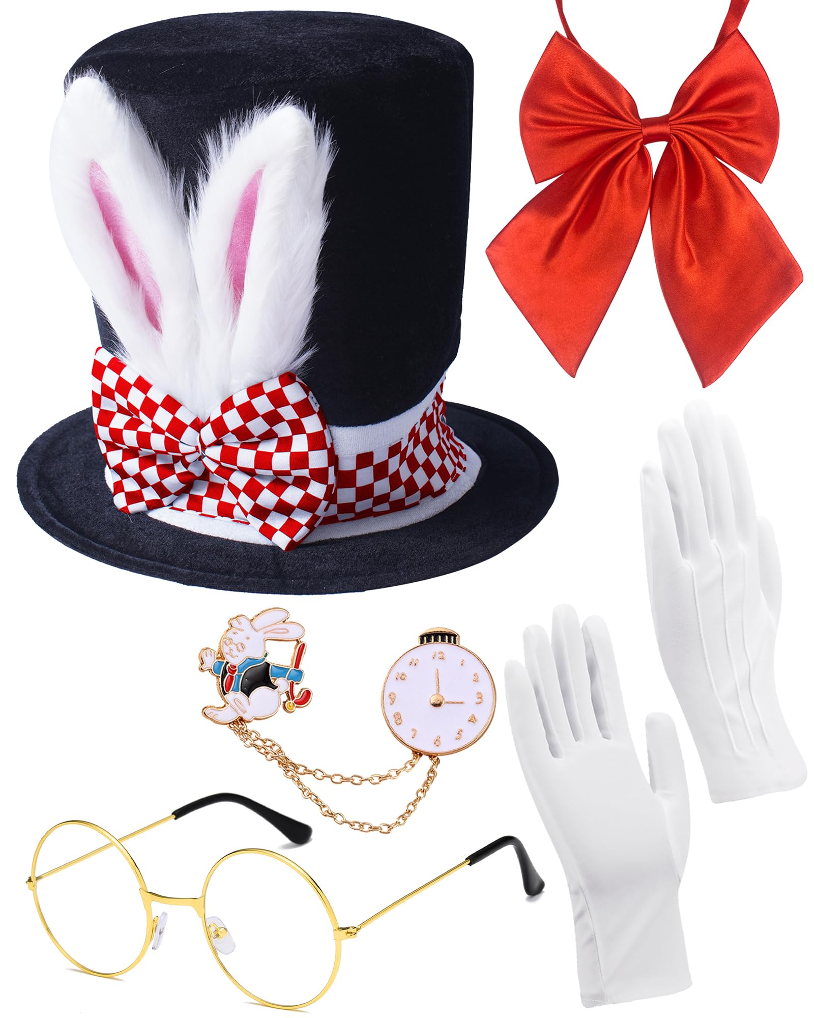 Easter Bunny Hat Magic Top Hat for Halloween Easter Cosplay Magician Prop Costume Accessory