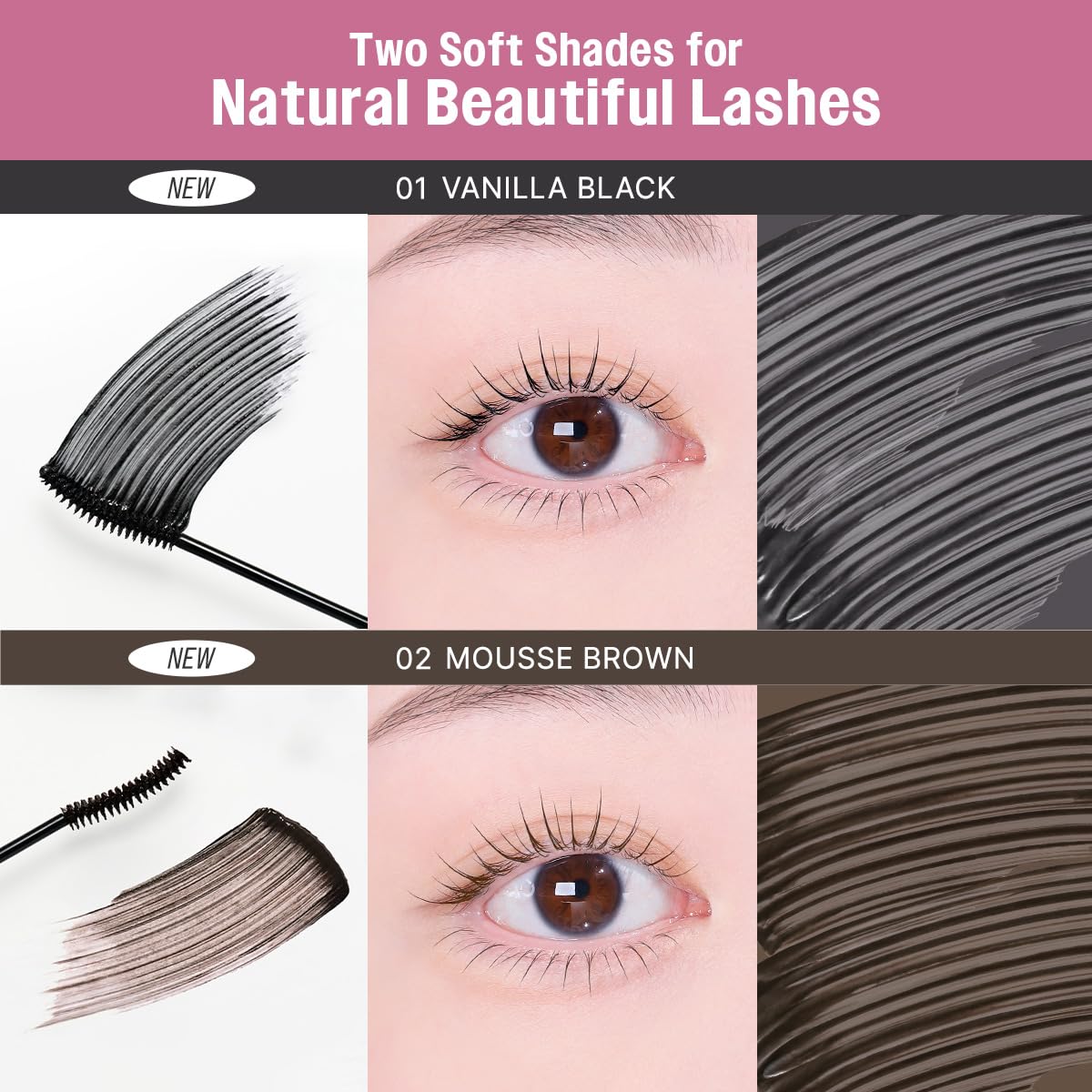 CLIO Kill Lash Superproof Mascara Fine, Waterproof Fixing Mascara, Natural Defining Look, Long-Lasting & Lengthening, Clump & Smudge-Free, for Sensitive Eyes, Korean Makeup Beauty (02 Mousse Brown) - Image 6