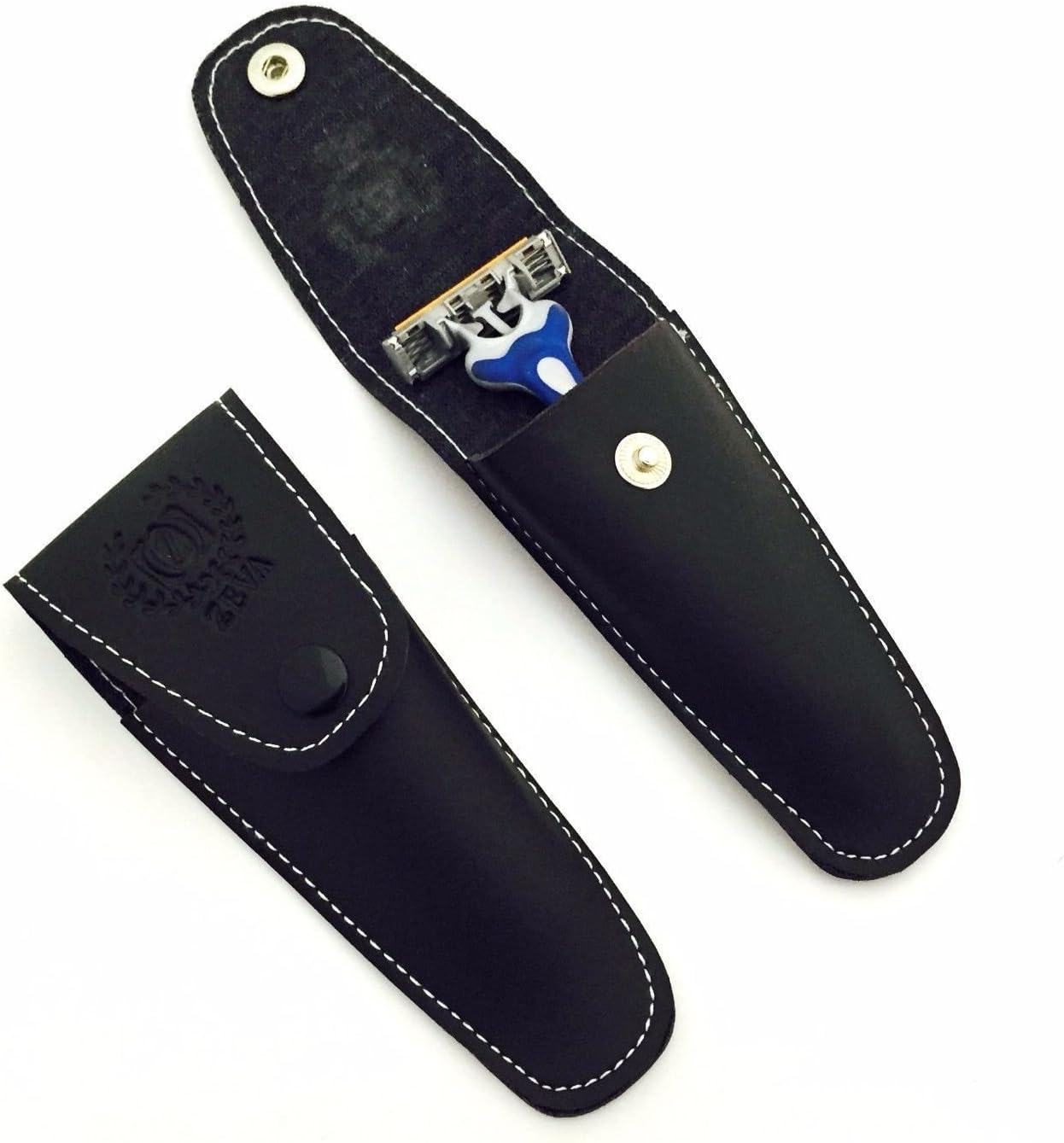 Pu Leather Protective Traveling Case Cover Pouch for Gillette Fusion & Mach 3