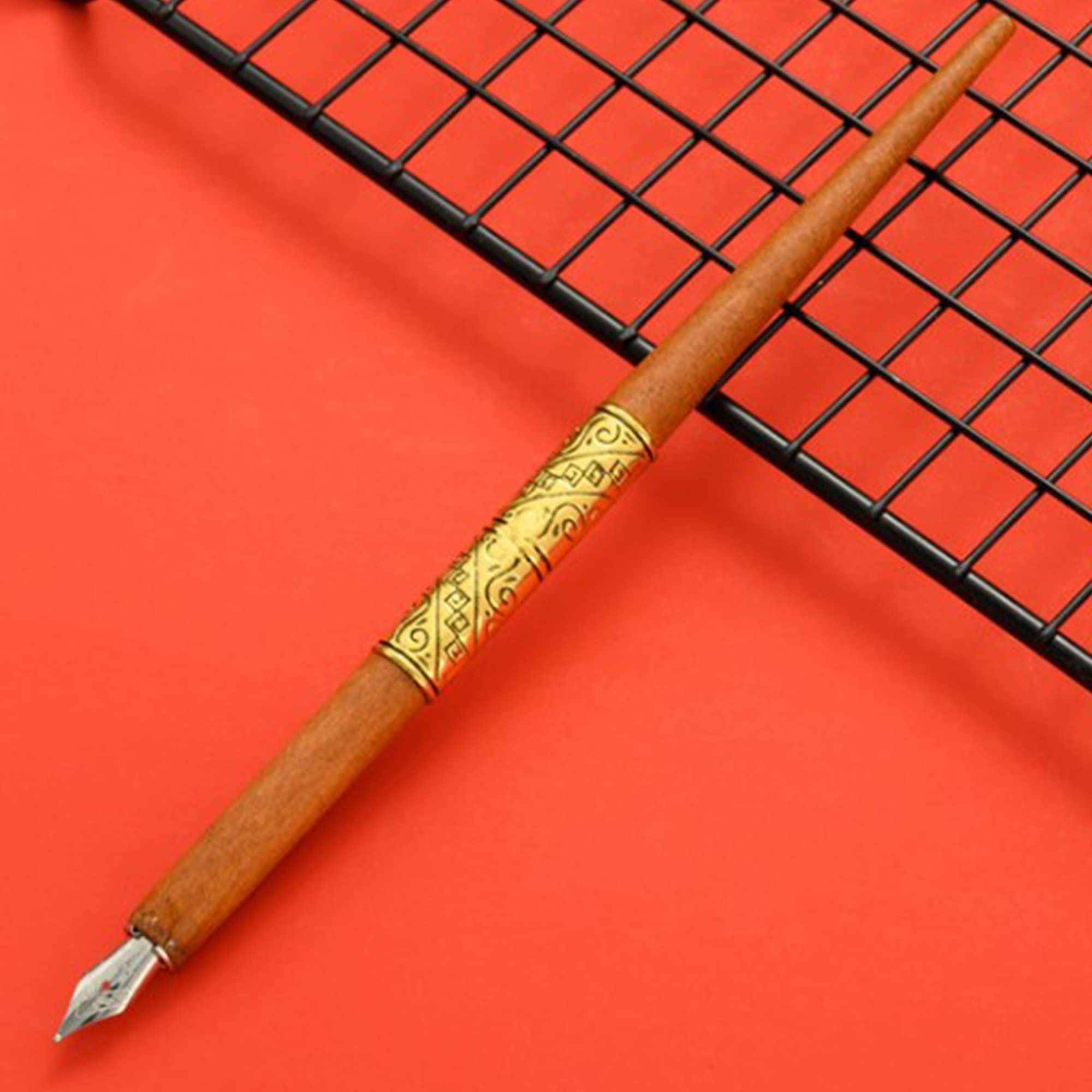 ZUSUZU Kalligraphie Set - Komplettes Feder & Tinte Set Mit Holzstift Für Handlettering