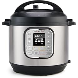 Mejores Arroceras Calidad Precio Instant Pot Duo 7 en 1 Olla a Presión Programable con 13 Programas para Cocción lenta, Arrocera, Yogurtera o Vaporera, Color Negro/Acero Inoxidable, 5.7 L
