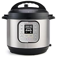 Instant Pot Duo 7-in-1 Pentola a Pressione / Vaporiera / Scaldavivande in Acciaio