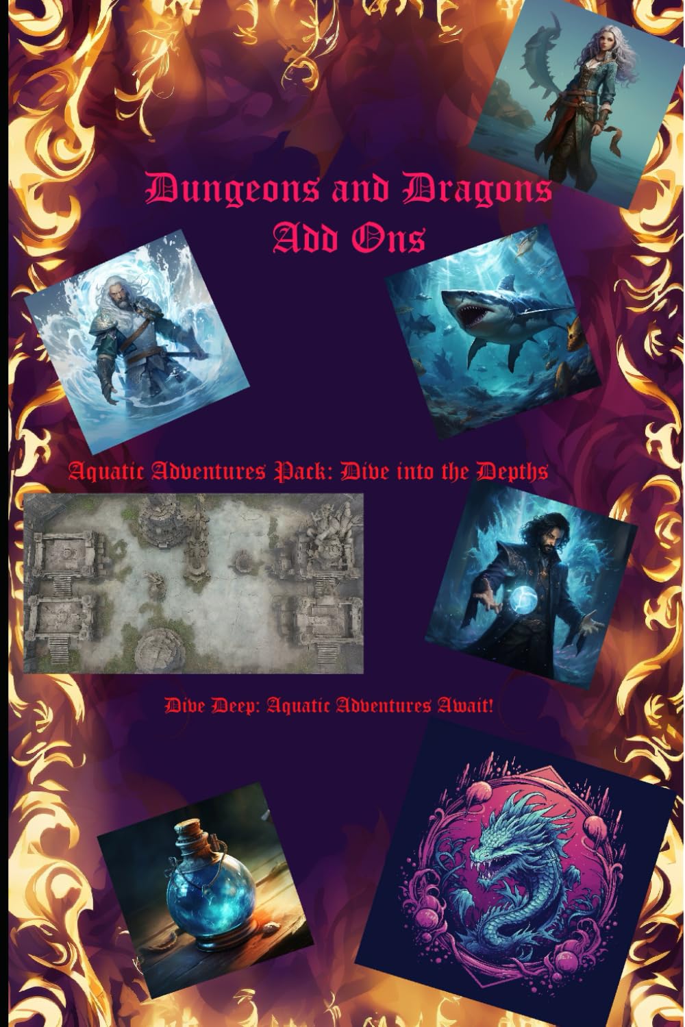 Aquatic Adventures Pack: Dive into the Depths - DnD: Dungeons & Dragons and Similar Add-On (DnD and RPG AddOns)