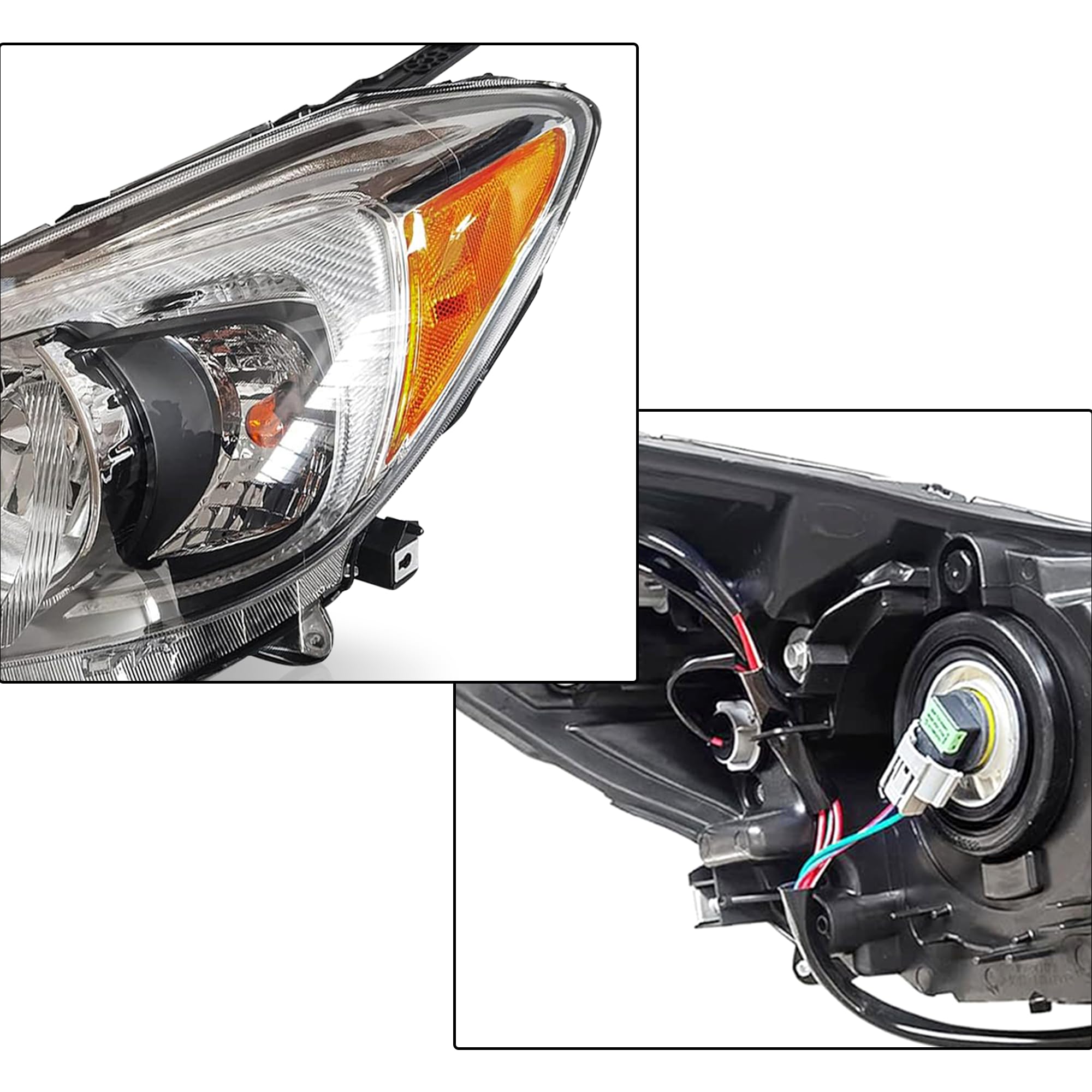 Amazon.com: PartsFlow Halogen Headlight Assembly Right & Left Side
