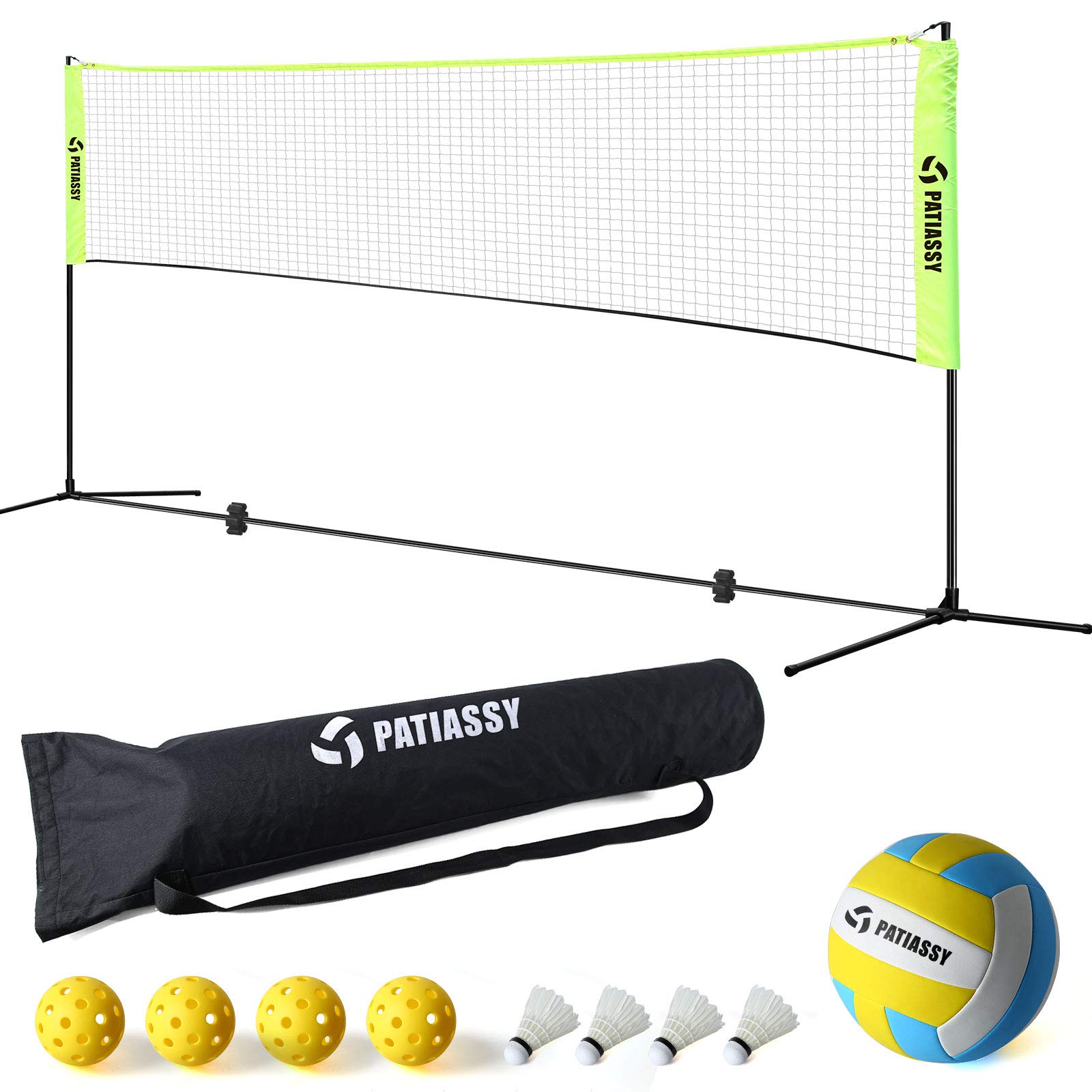 Buy Patiassy Portable Badminton Net Set 17ft Adjustable Height Net