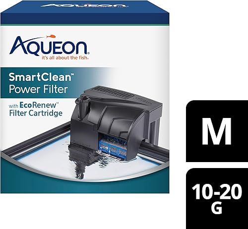 Miniatura 12 de Aqueon SmartClean - Filtro de alimentación con cartucho de filtro EcoRenew, cambios de agua rápidos y fáciles, funcionamiento silencioso, flujo