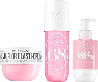 SOL DE JANEIRO Beija Flor Body Routine Bundle | Beija Flor Elasti-Cream, Cheirosa 68 Perfume Mist, Body Oil | Self Care for Women | Amazon Exclusive