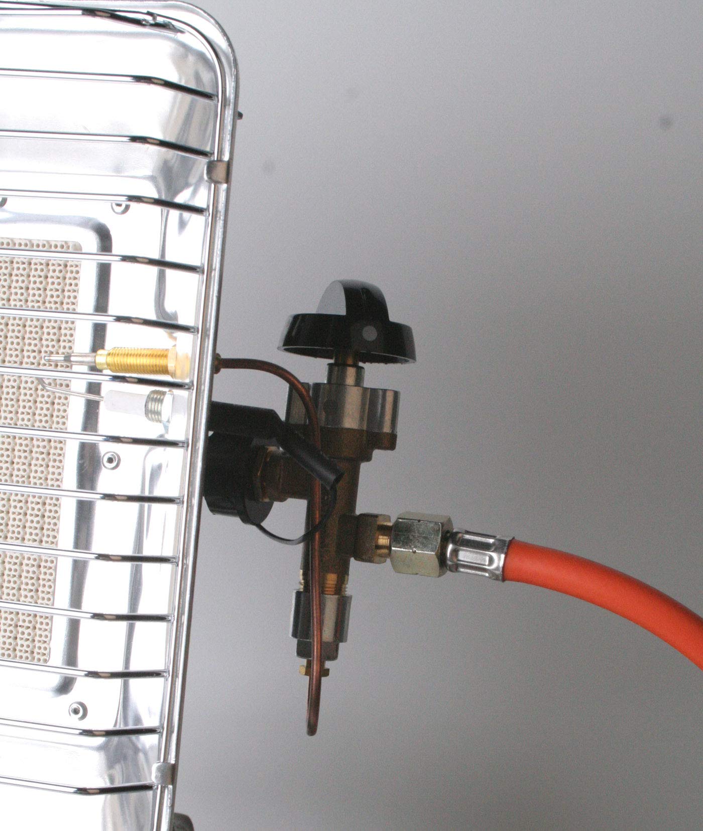 11 kg Gasflasche Heizstrahler 4,2 kw inkl. Piezo, Schlauch, Regler und Flaschenschlüssel