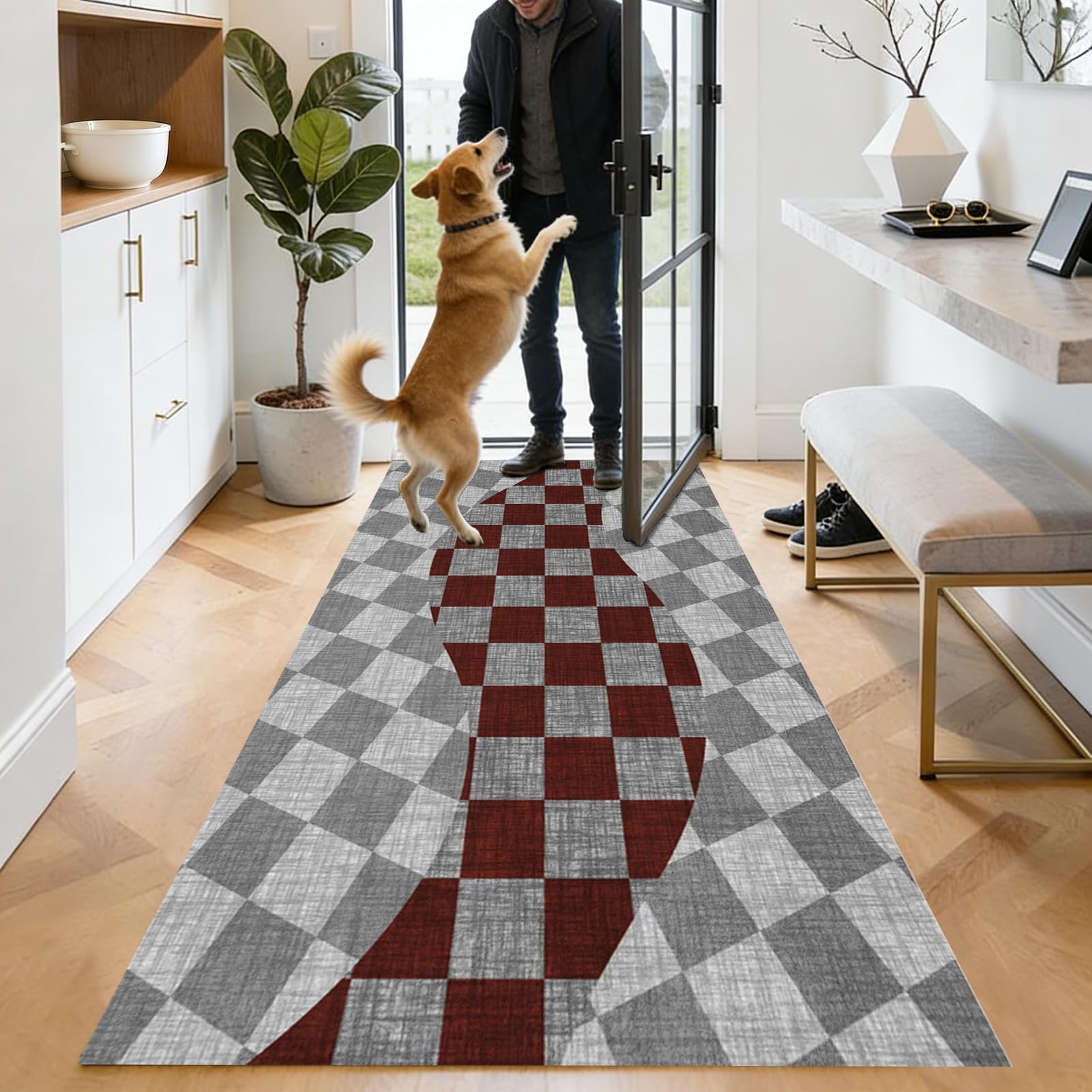 Tapis de Couloir Long, Tapis pour Cuisine Devant évier 50 x 350 cm