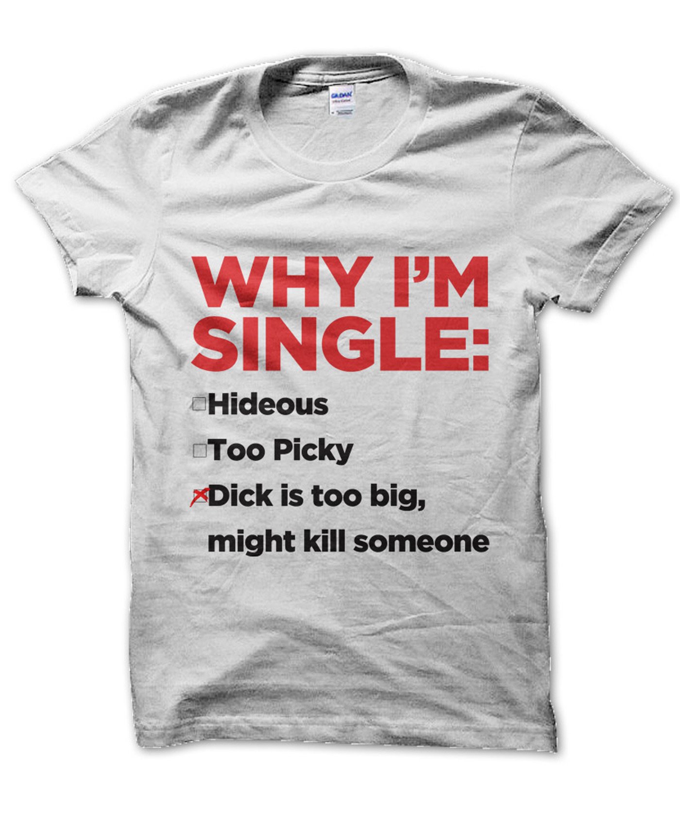 Clique Clothing Men's White Reasons Why Im Single T-Shirt (, M)