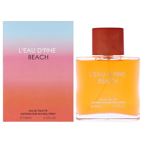 Leau Dfine - Beach by Fine Perfumería para hombres - 3.4 oz EDT Spray