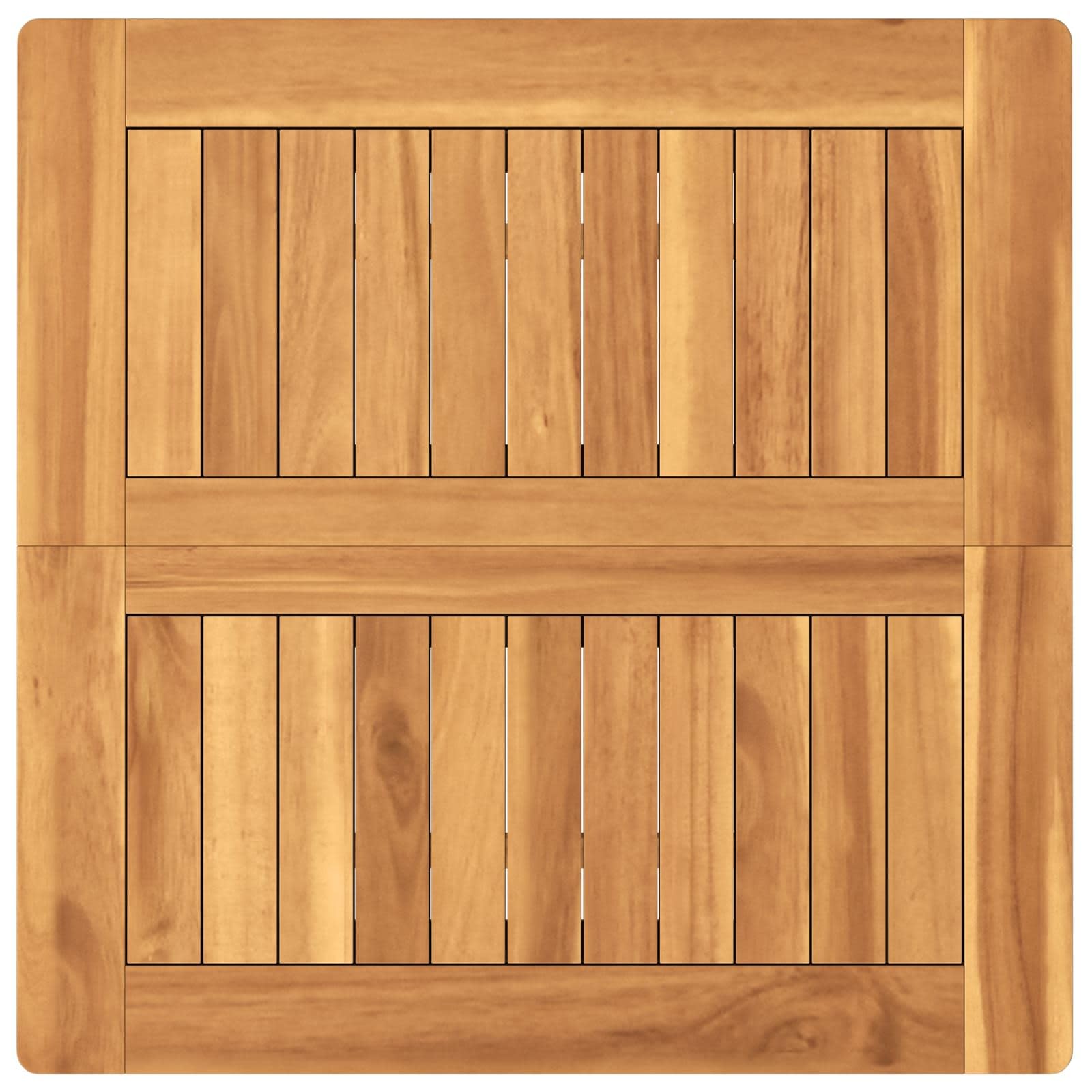 Juego de 3 barras de exterior de madera maciza de teca sin tratar, diseño impermeable para jardín, balcón, terraza y exterior, con reposapiés integrado y estilo minimalista moderno