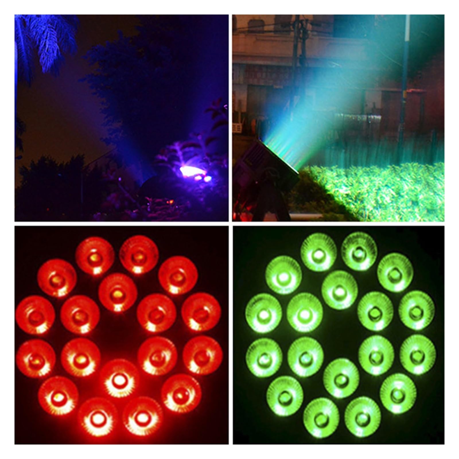 Światła sceniczne, LED Par 18x10W RGBWA UV Heat Light 4 w 1 DJ Wash Stage Party Disco