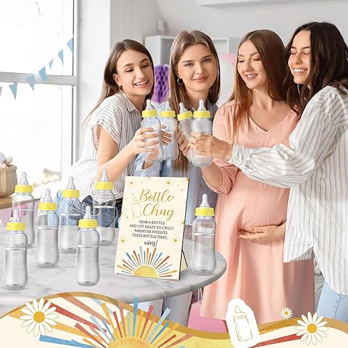 Vista 38 de TrelaCo Cool Baby Shower Games - Juego de regalo con temática de abejas y 12 biberones para baby shower, para juegos de abejas de panal, revelación