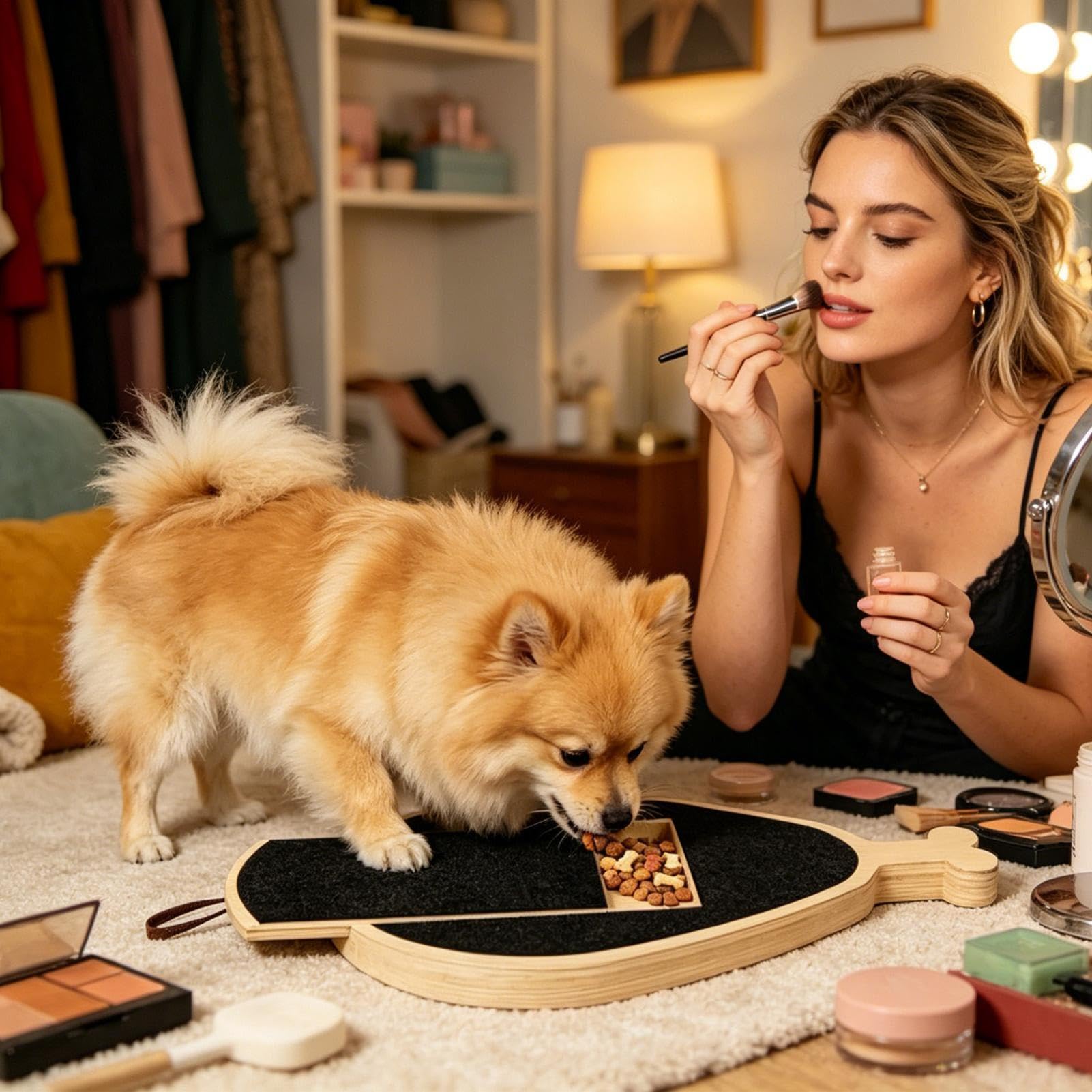 Hunde-Krallenkratzmatte Alternative zu Krallenschneidern aus Holz