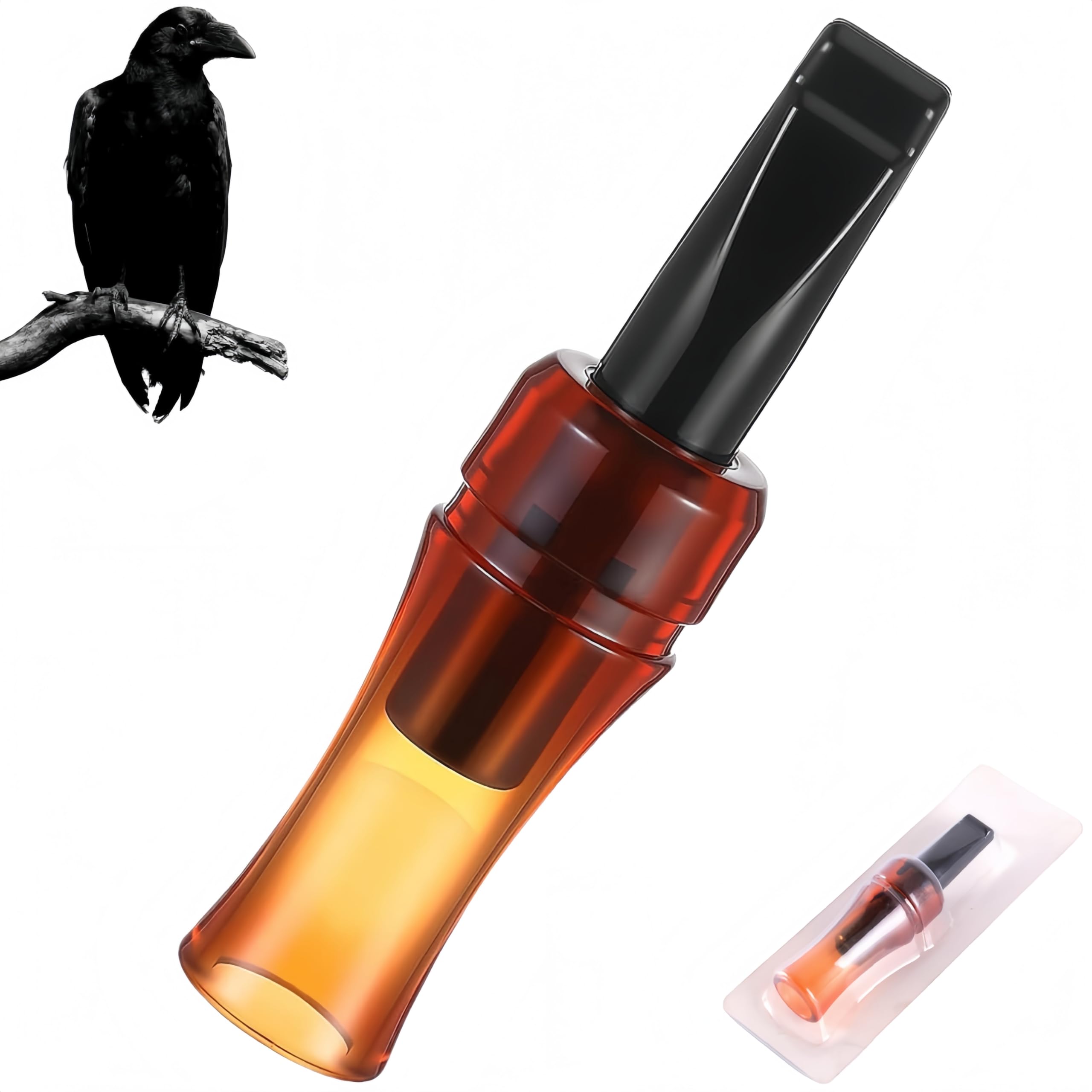 Crow Caller Whistle Attractor, Portable Crow Caller to Attract Crows, Bird Whistle with Realistic Sound, for Beginners and Seasoned Professionals (1 PCS)
