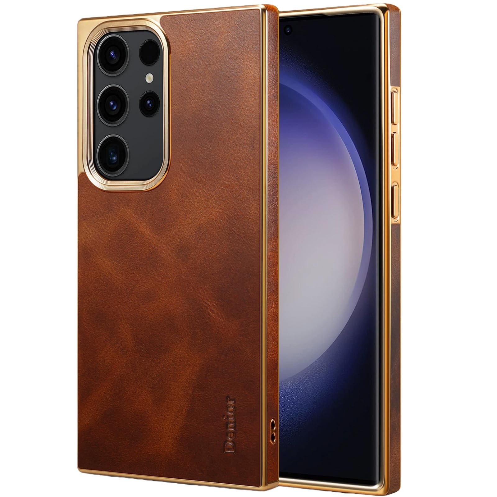 Coque en cuir véritable pour Samsung S26 protégeant des chutes de dos - 8