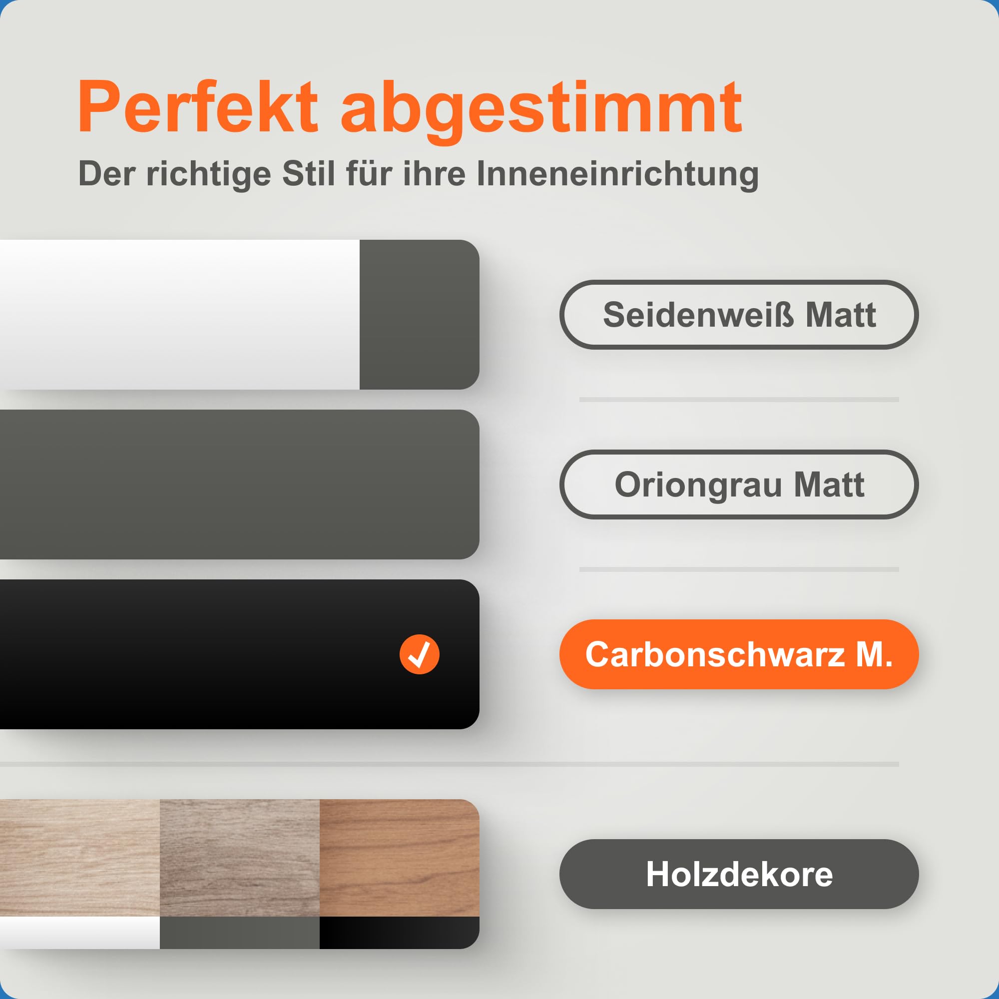 Blum AMBIA-LINE Besteckkasten mit Soft-Touch | Premium Schubladen-Organizer für moderne Küchenschublade & Schrank | schützt, sortiert & ordnet Besteck und Küchenhelfer | 47,5×30×5 cm | Grau/Weiß