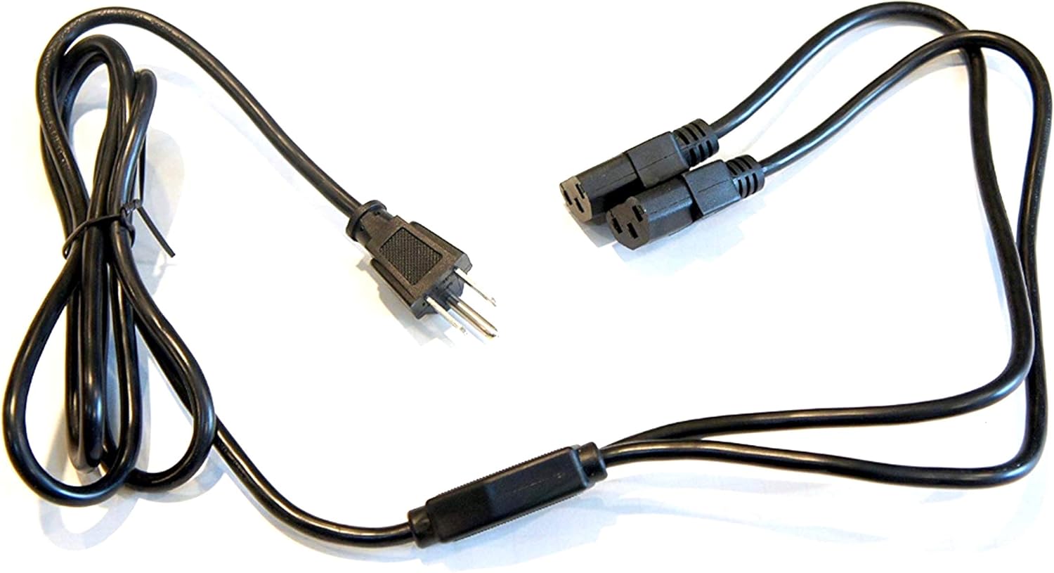 Dual Monitor Computer Screen Power Cord Cable 6' Foot AC 3