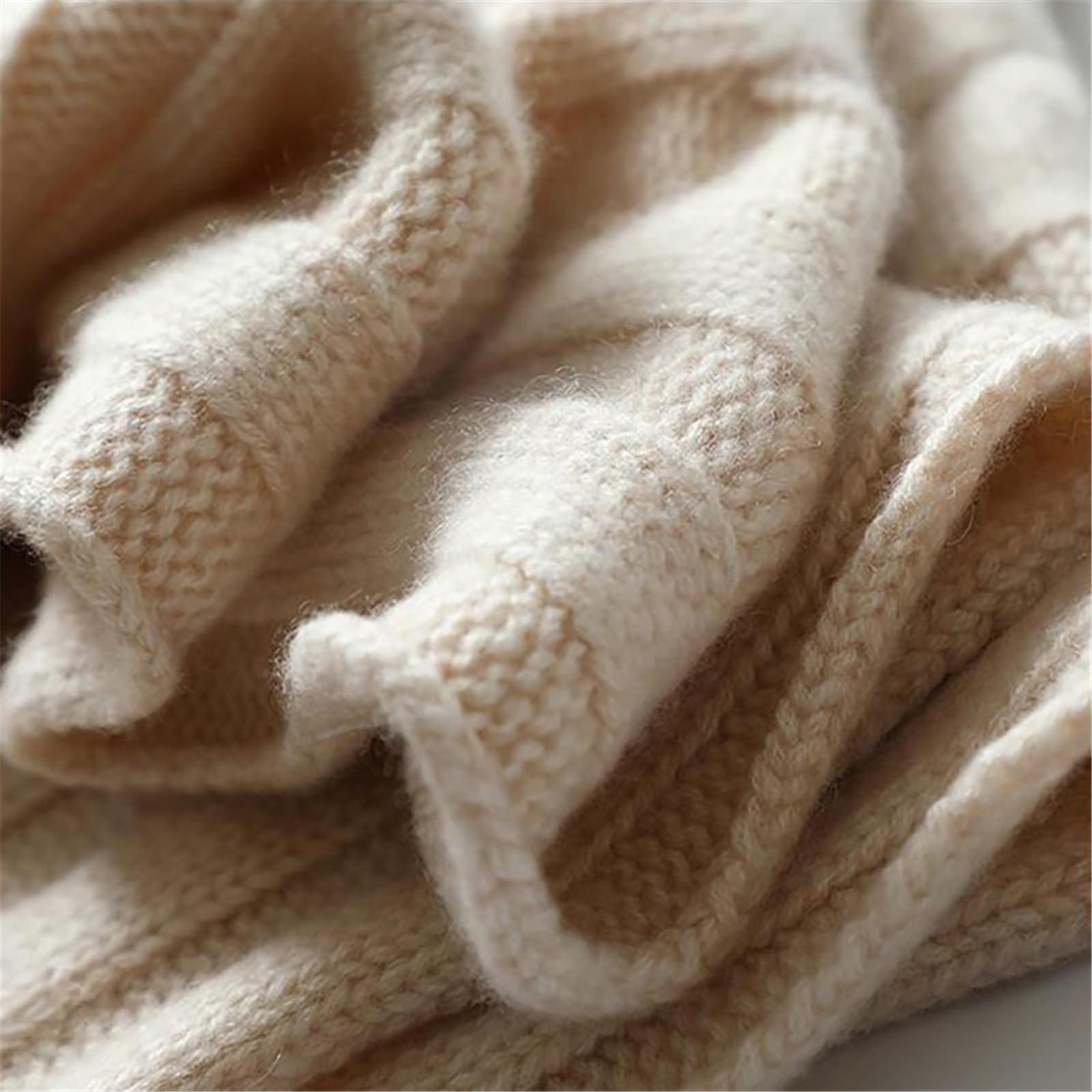 Bufanda gruesa de cachemir for mujer, cálida, puro, tejida, bonita, for el invierno Chal de invierno