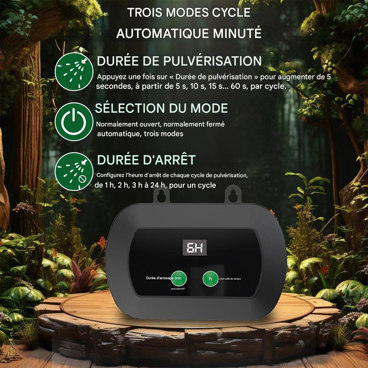 Umidificatore Rettili Nebulizzatore Umidificatore Portatile per Terrario | Nebulizzatore Automatico per Terrario con Timer Per Terrari, Paguri, Camaleonti, Lucertole, , Rane, Anfibi e Habitat