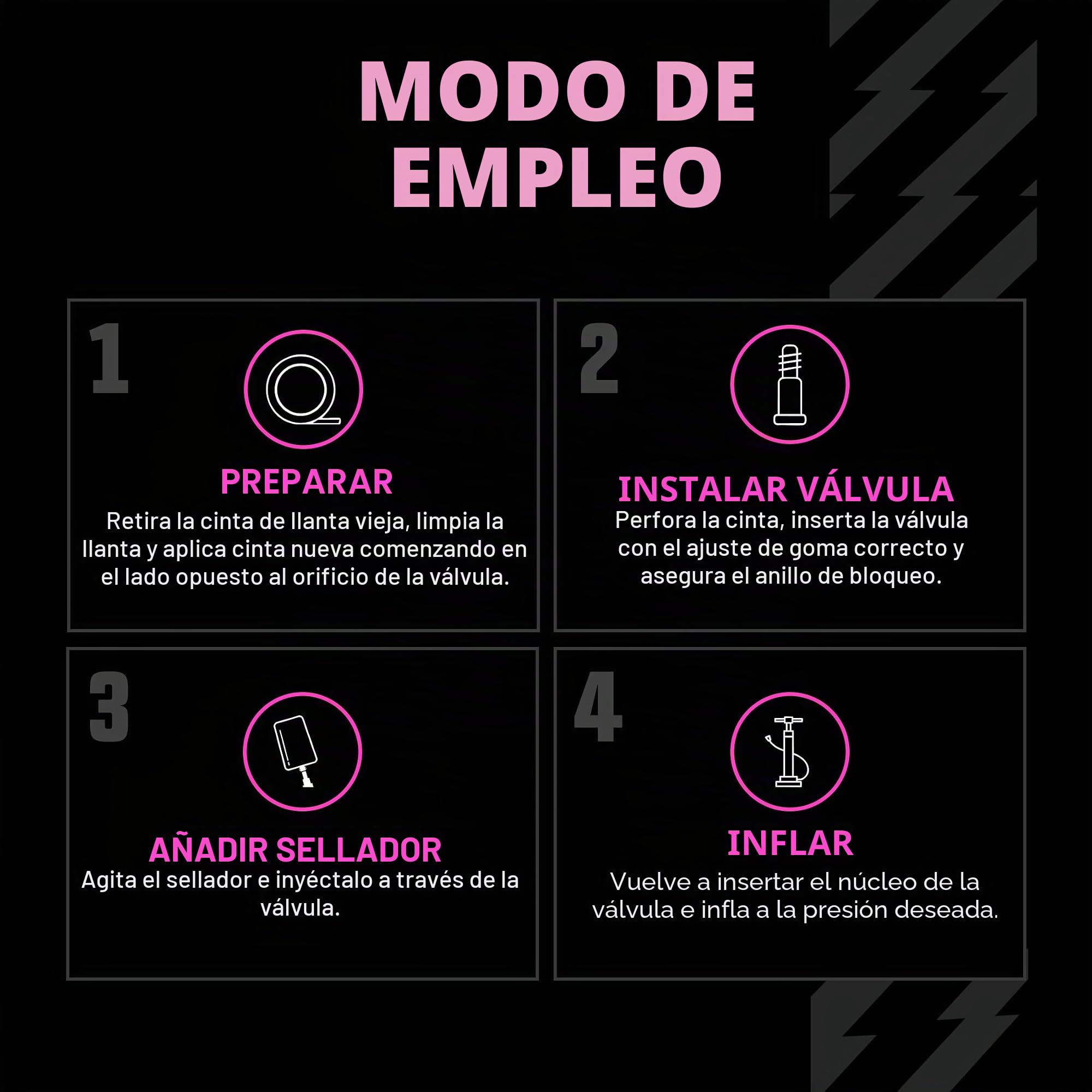 Muc-Off Ultimate Tubeless Setup Kit - Kit Sellador de Neumáticos para Reparación de Rueda de Bicicleta Tubeless, Road/Gravel/CX 44 mm - Con Fondo de Llanta, Parches, Válvulas y Sellador de Ruedas