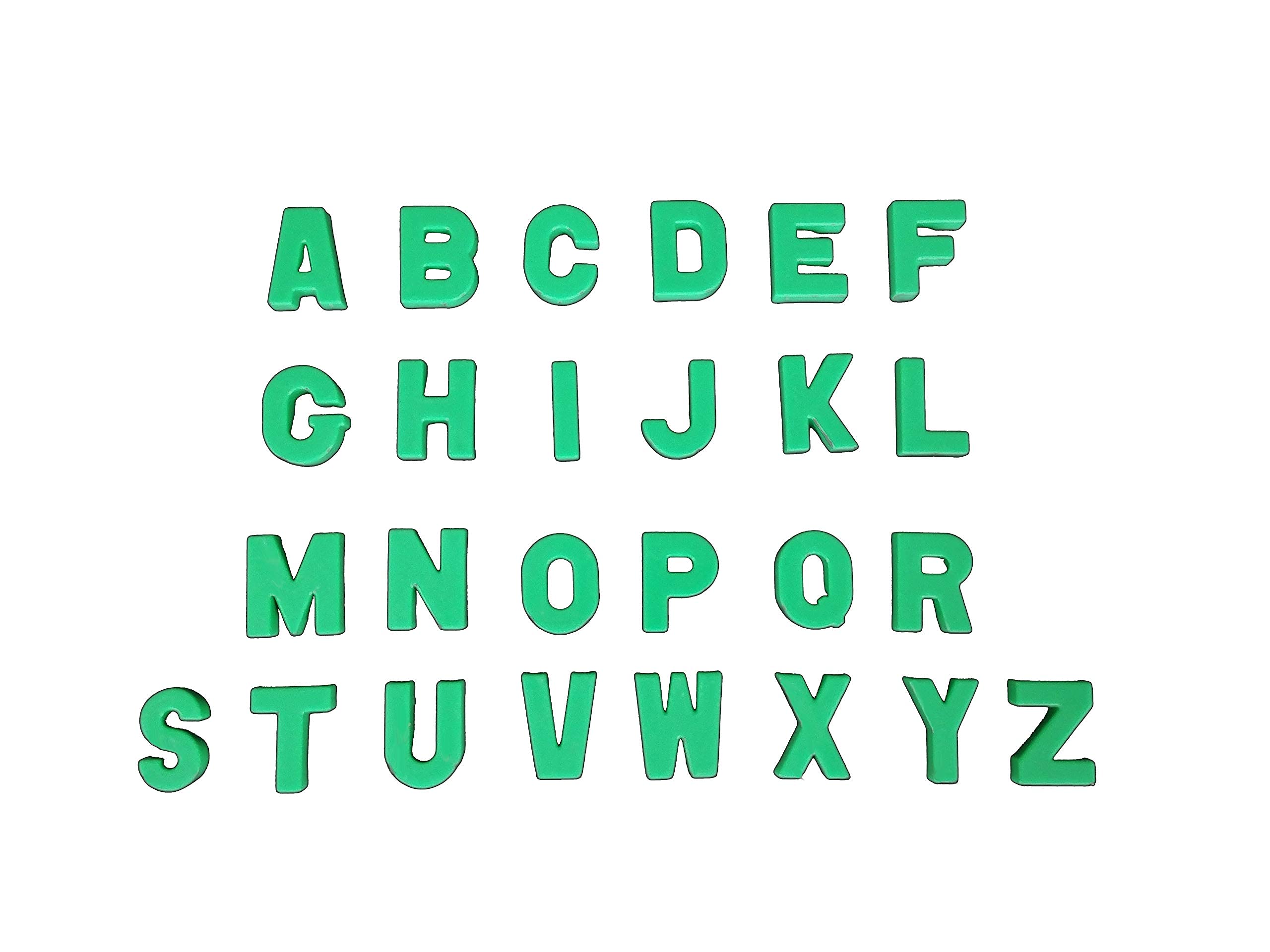 Green A-Z Magnets – Kids 26 Pack – ABC – School, Home, Fridges and Whiteboards