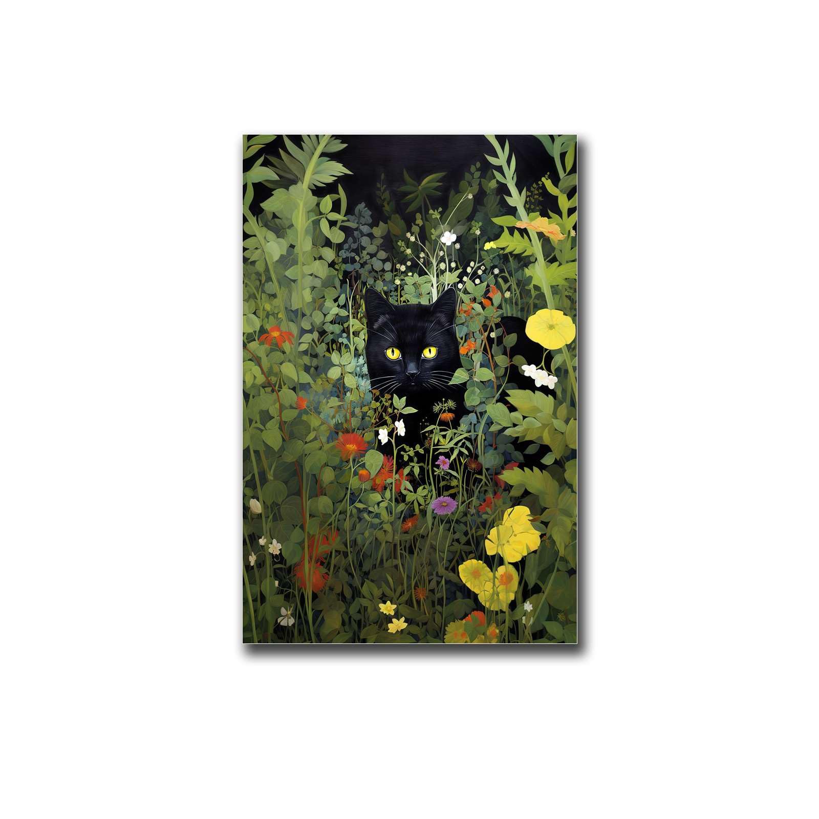 Amazon.com: YX Tide Poster Decorative Canvas Painting Garden Cat