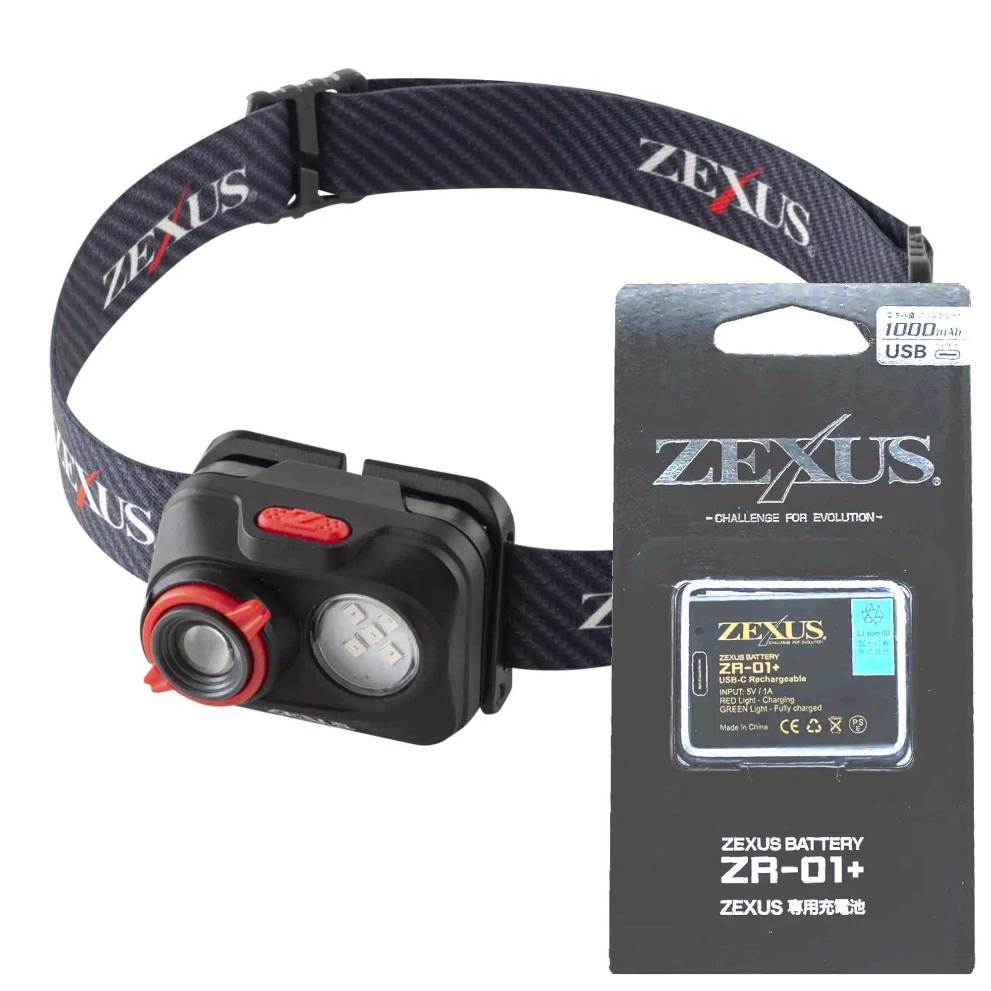 XANXUS ランボ ZEXUS 冨士灯器 [1] ゼクサス ZX-R740 LEDヘッドランプ USB充電