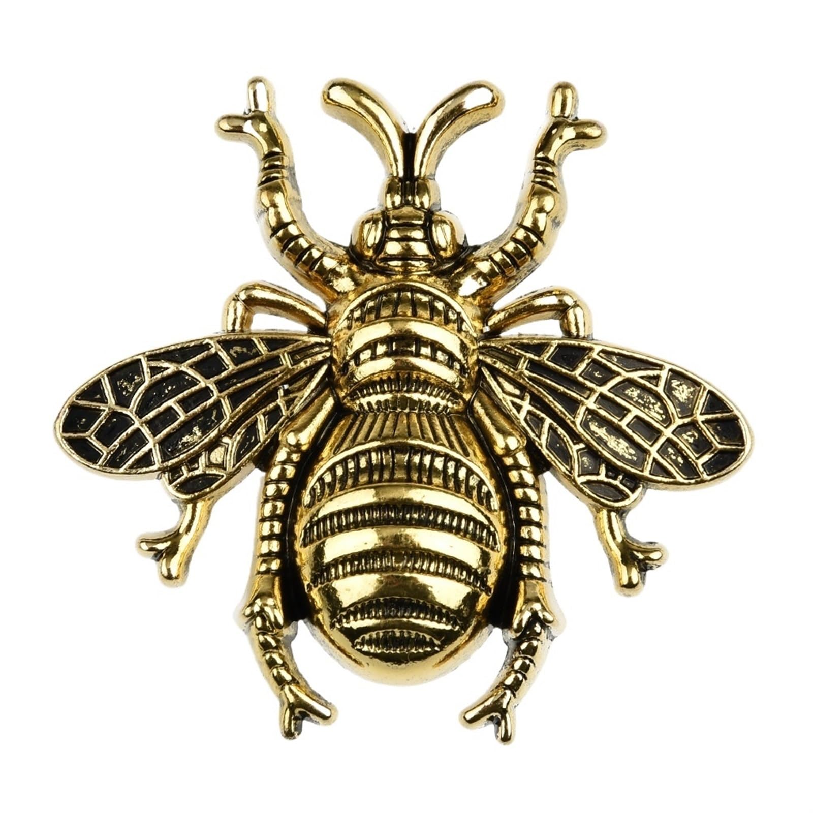 Poignée de placard en laiton et bouton d'armoire abeille pour tiroir de meuble