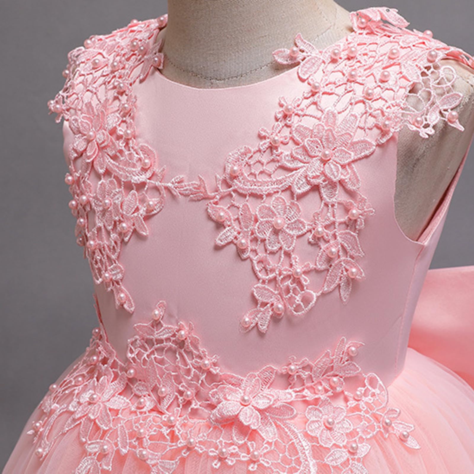 Vestito Primavera Estate per Bambini Nuova Principessa Bouffant Modello Sfilata Partito Abito Elegante Ragazza cerimonia Matrimonio pezzo Unico Confortevole