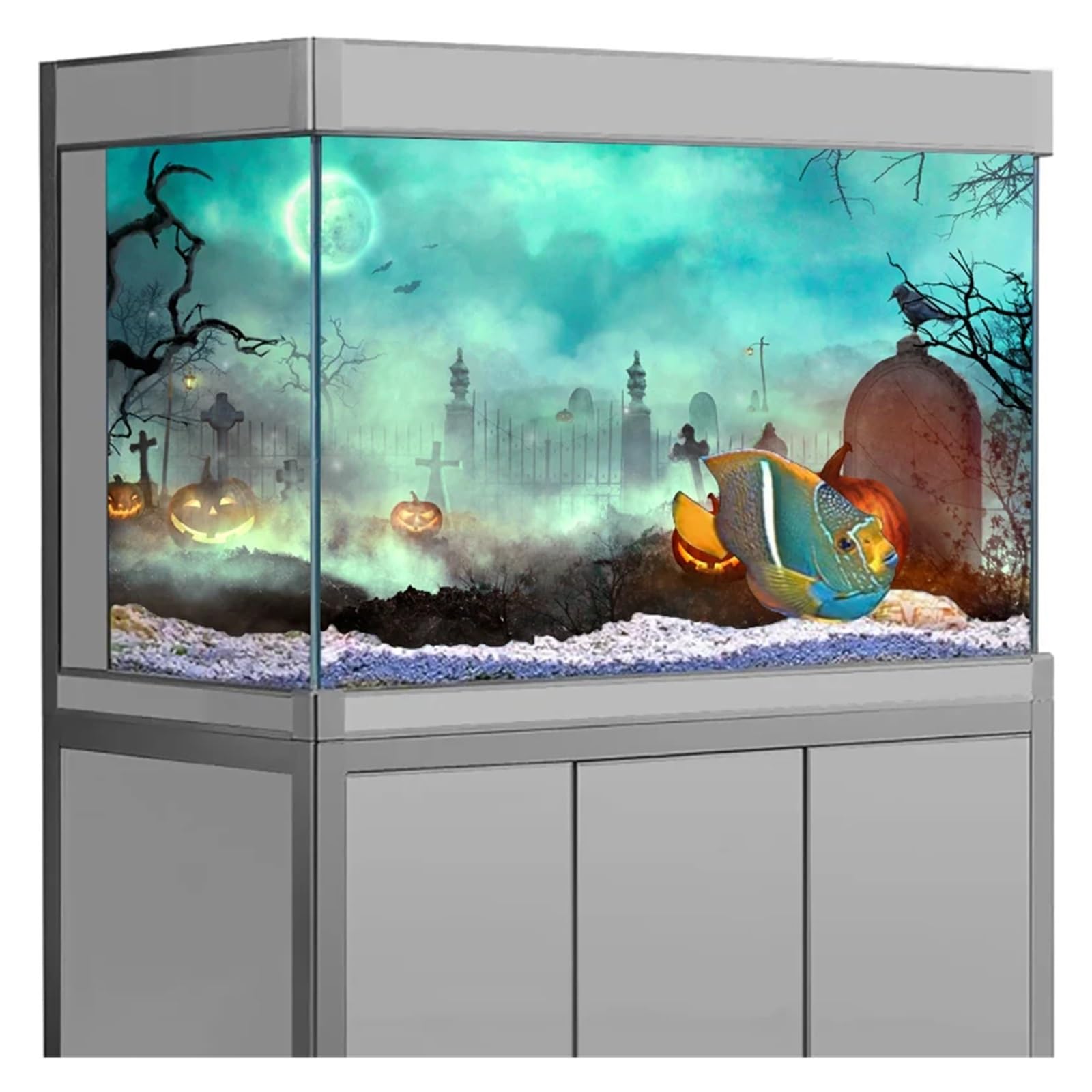 Sfondo Adesivo for Acquario, Poster, Decorazione for, Carta da Parati autoadesiva(50x100cm)